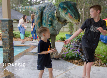 Houston Dinosaur Costume for Birthday Party By Jurassic Extreme