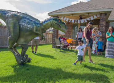 Walking Dinosaur for Kids Birthday Party in Houston